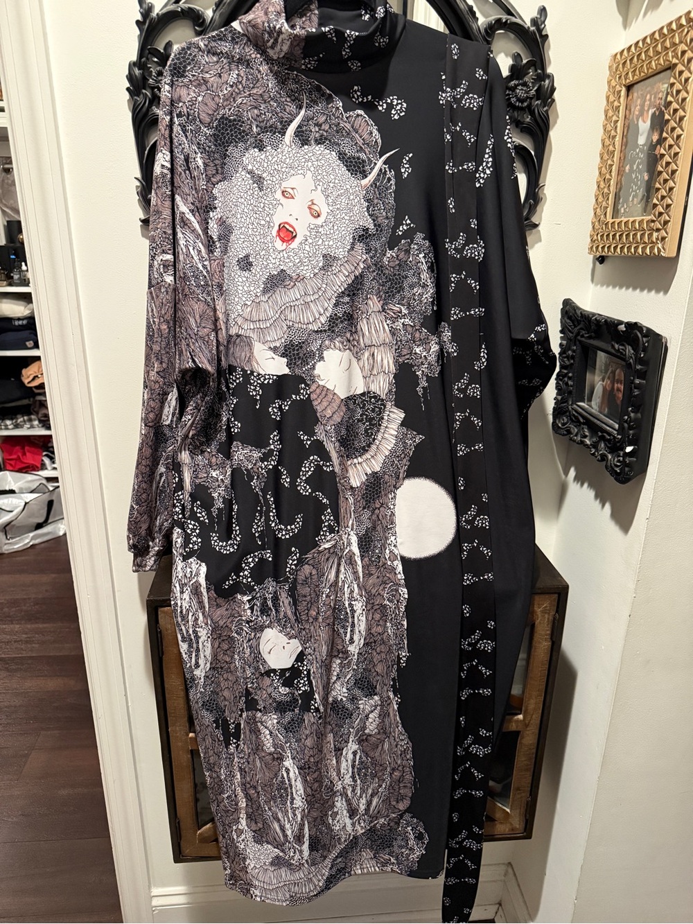 BlackMilk x Takato Yamamoto Vampire Spellbound Batwing Midaxi Dress Goth Gothic